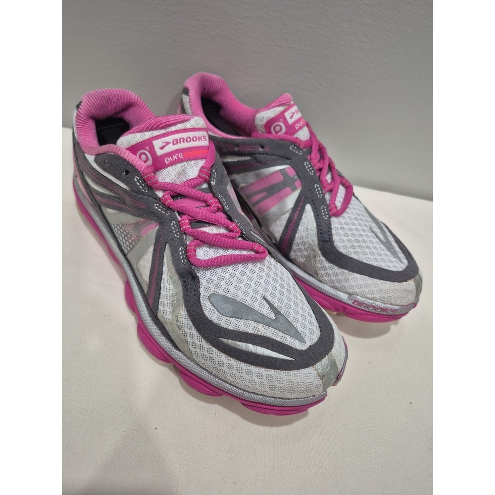 Brooks P3 Pure Cadence 3 Women's Sz 7 Pink/Silver Sneakers 1201541B801